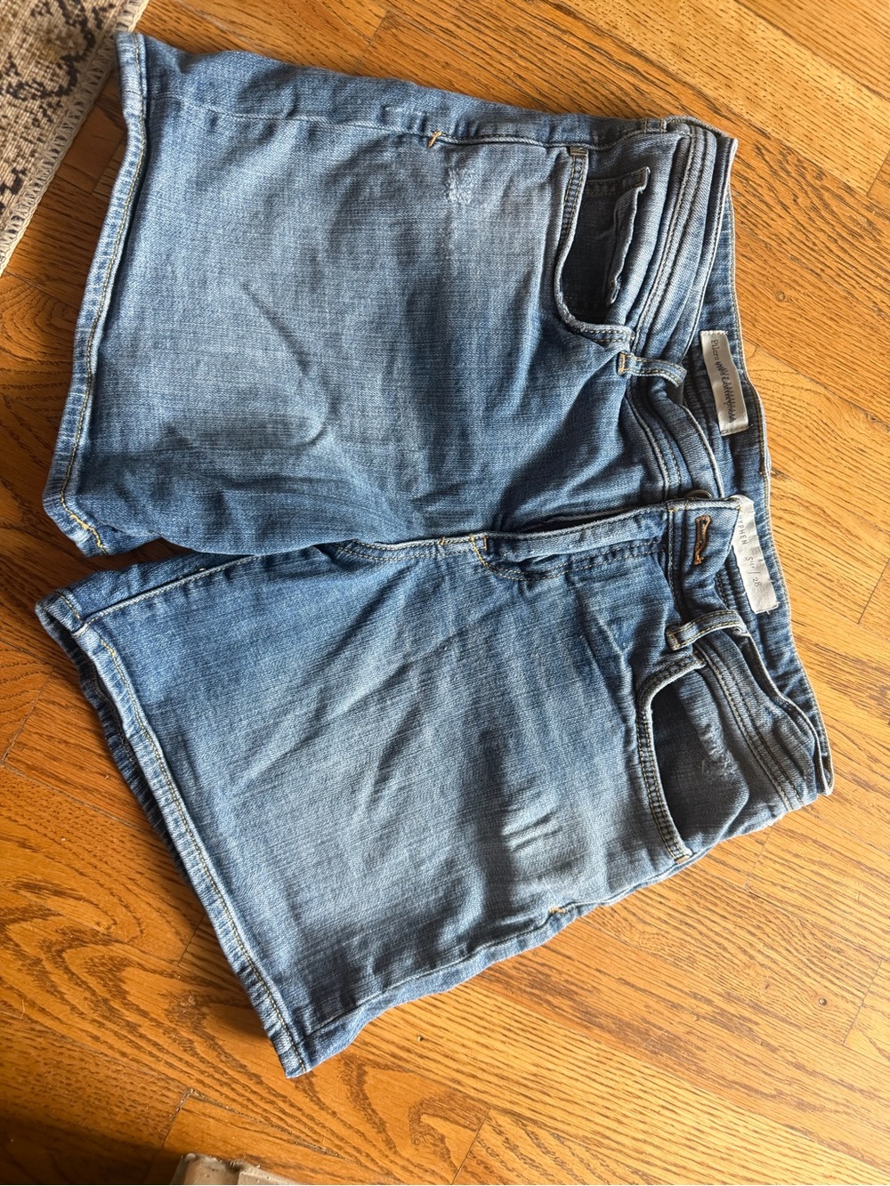 Pilcro Light Blue Boyfriend Denim Shorts